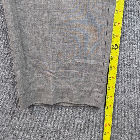 LL Bean Mens Classic Fit Gray 100% Wool Dress Pants 36W OFJG2 - Picture 8 of 10